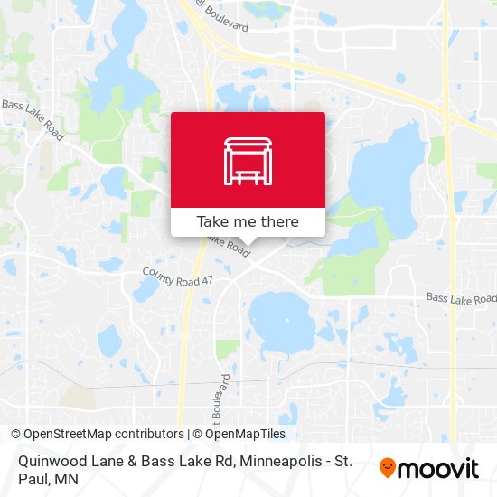 Quinwood Lane & Bass Lake Rd map