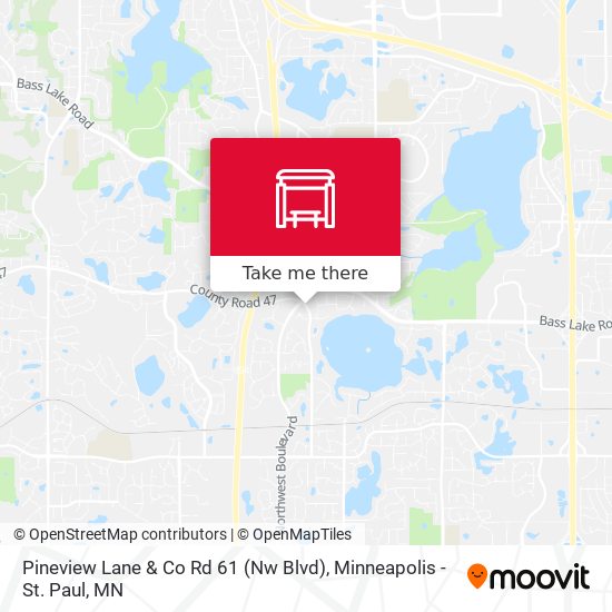 Pineview Lane & Co Rd 61 (Nw Blvd) map