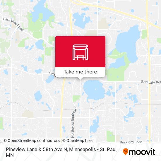 Mapa de Pineview Lane & 58th Ave N