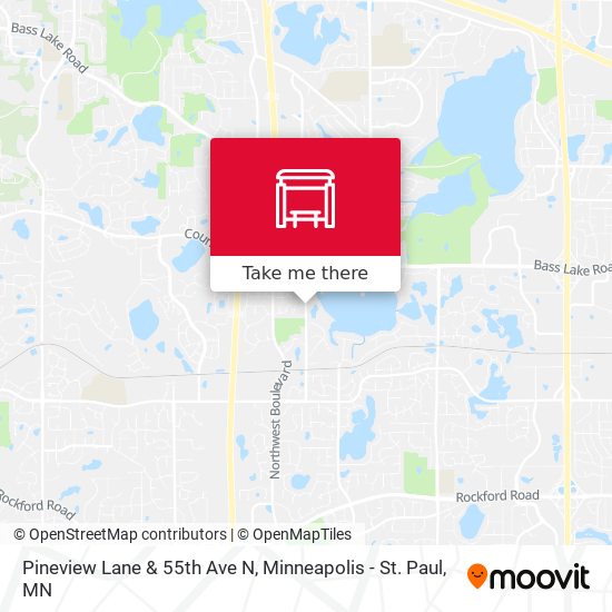 Pineview Lane & 55th Ave N map