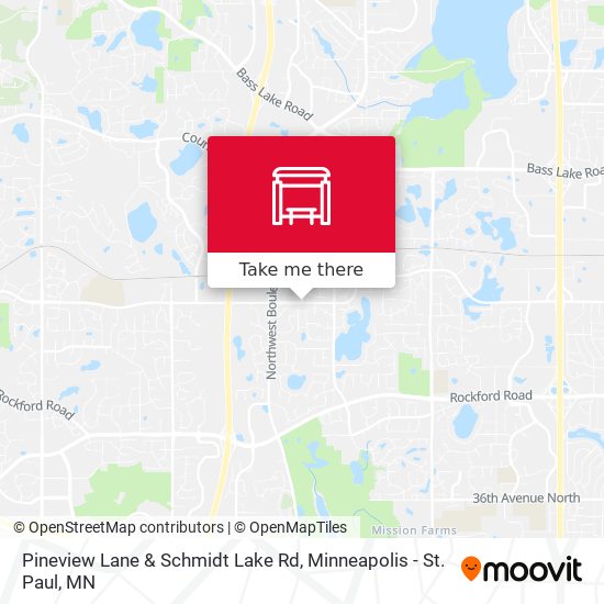 Pineview Lane & Schmidt Lake Rd map