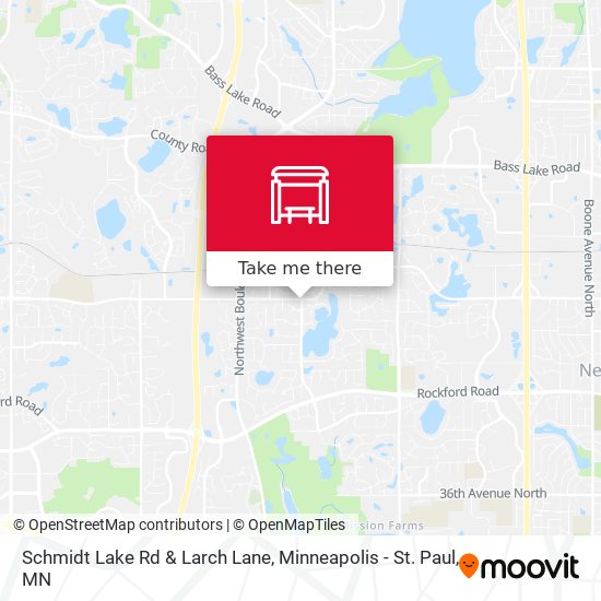 Schmidt Lake Rd & Larch Lane map