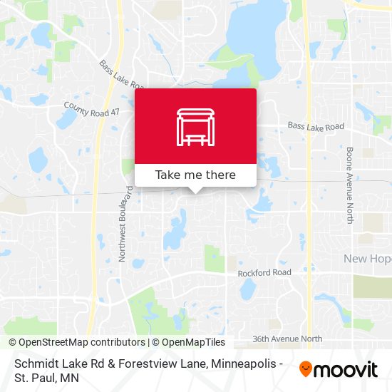 Schmidt Lake Rd & Forestview Lane map