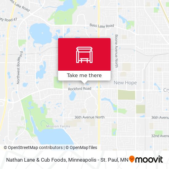 Nathan Lane & Cub Foods map