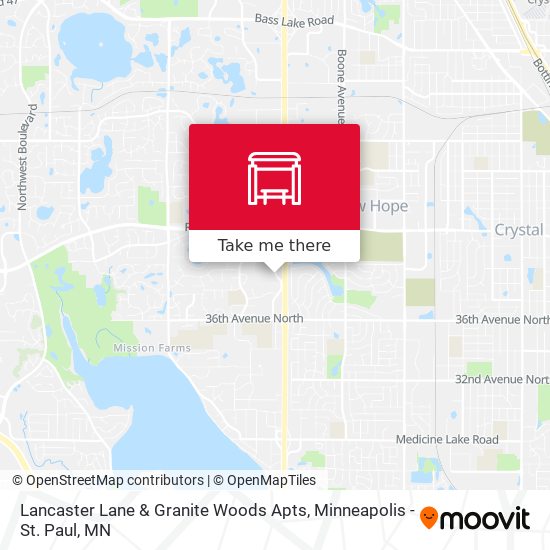 Lancaster Lane & Granite Woods Apts map