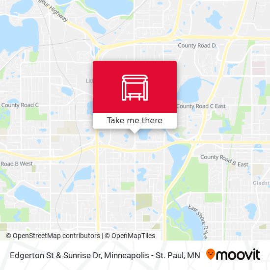 Edgerton St & Sunrise Dr map