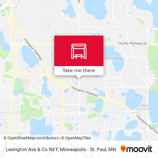 Lexington Ave & Co Rd F map
