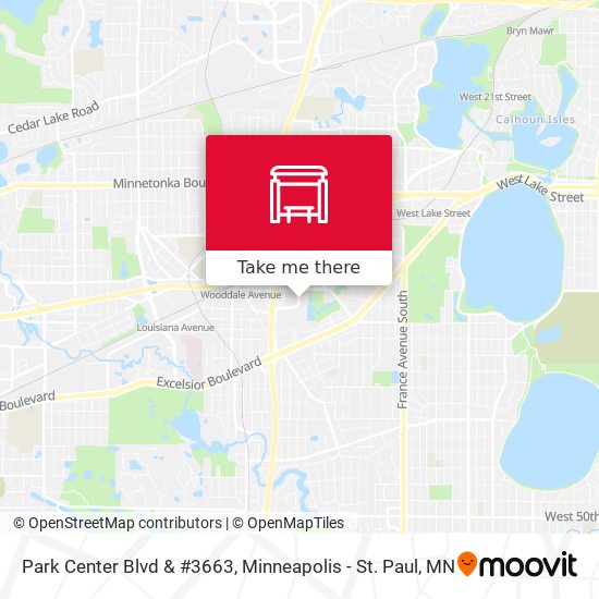 Park Center Blvd & #3663 map