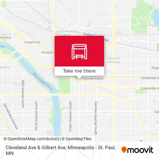 Cleveland Ave & Gilbert Ave map