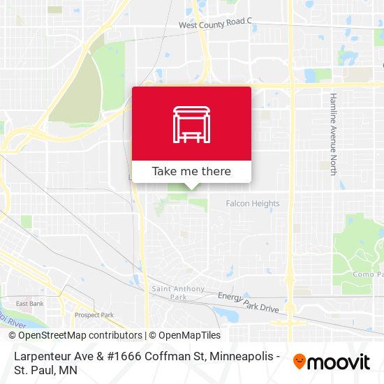 Larpenteur Ave & #1666 Coffman St map