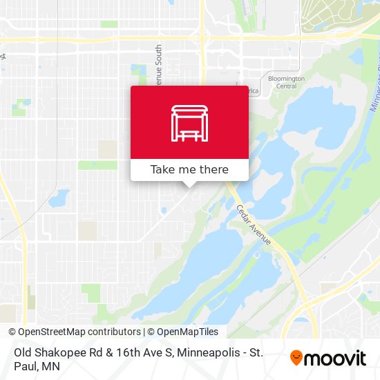 Old Shakopee Rd & 16th Ave S map