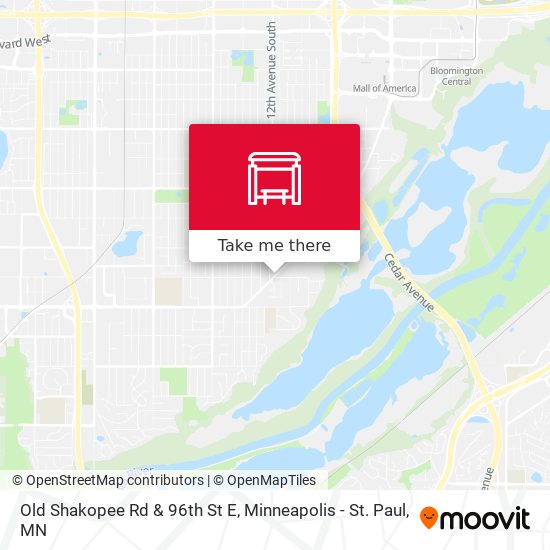 Old Shakopee Rd & 96th St E map