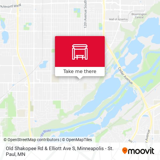 Mapa de Old Shakopee Rd & Elliott Ave S