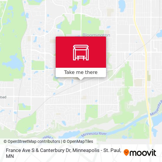 France Ave S & Canterbury Dr map