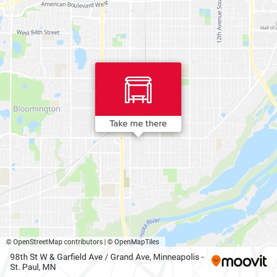 Mapa de 98th St W & Garfield Ave / Grand Ave