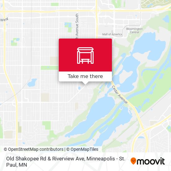 Old Shakopee Rd & Riverview Ave map
