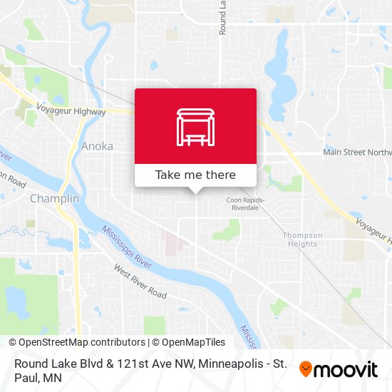 Mapa de Round Lake Blvd & 121st Ave NW