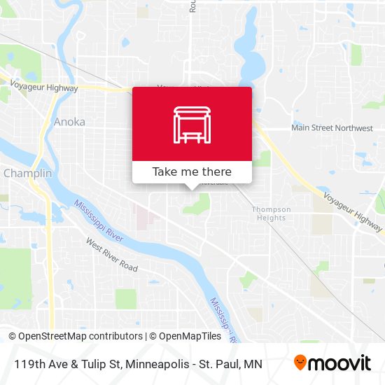 Mapa de 119th Ave & Tulip St