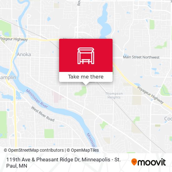 119th Ave & Pheasant Ridge Dr map