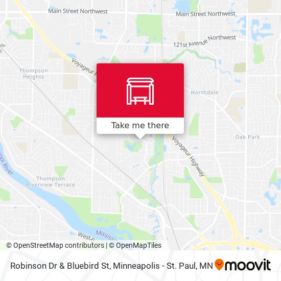 Mapa de Robinson Dr & Bluebird St