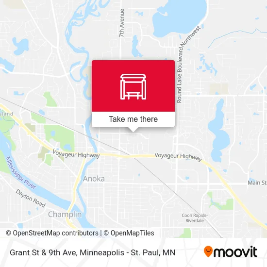 Grant St & 9th Ave map