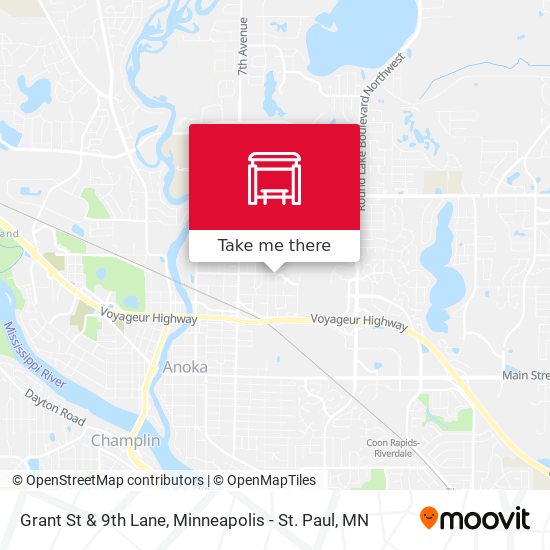 Grant St & 9th Lane map