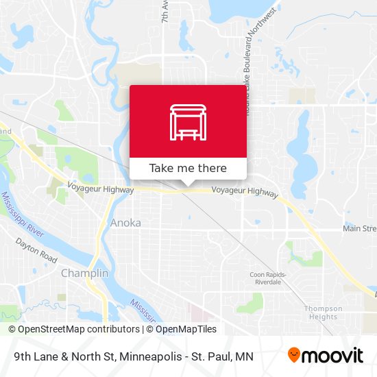 9th Lane & North St map