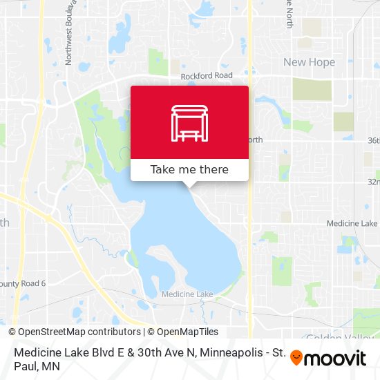 Medicine Lake Blvd E & 30th Ave N map