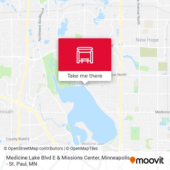 Mapa de Medicine Lake Blvd E & Missions Center