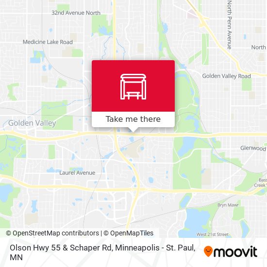 Olson Hwy 55 & Schaper Rd map