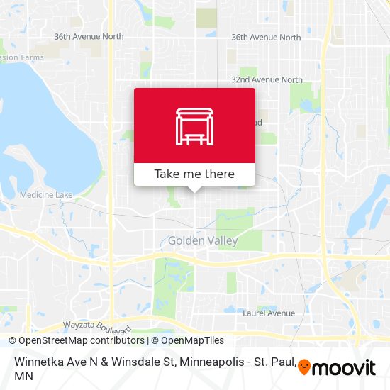 Winnetka Ave N & Winsdale St map