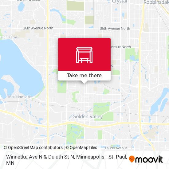 Winnetka Ave N & Duluth St N map