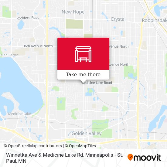 Winnetka Ave & Medicine Lake Rd map