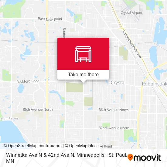 Mapa de Winnetka Ave N & 42nd Ave N