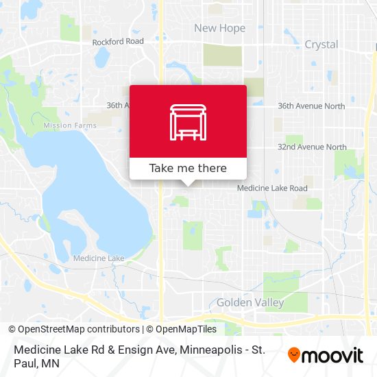 Mapa de Medicine Lake Rd & Ensign Ave