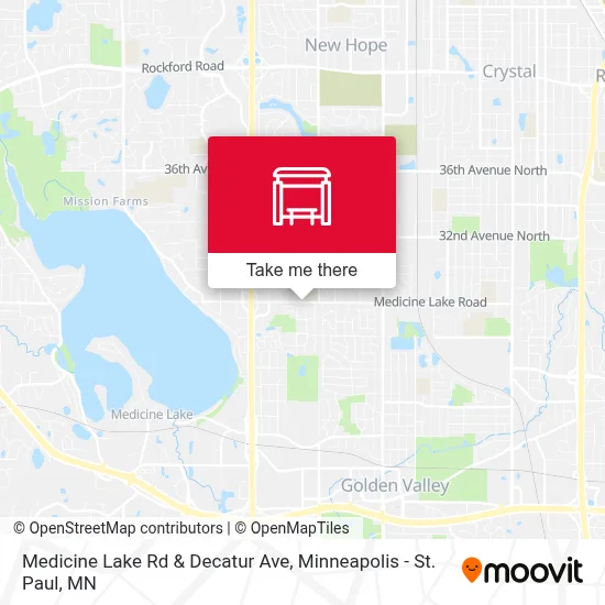 Medicine Lake Rd & Decatur Ave map
