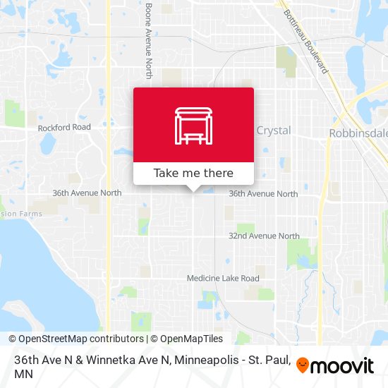 Mapa de 36th Ave N & Winnetka Ave N