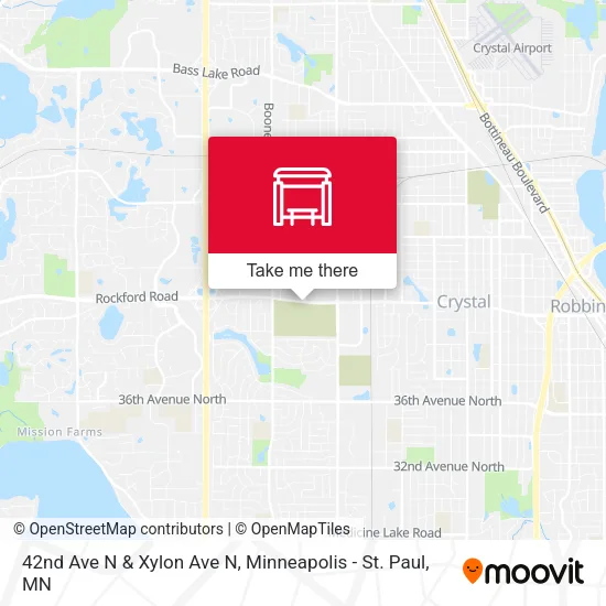 Mapa de 42nd Ave N & Xylon Ave N
