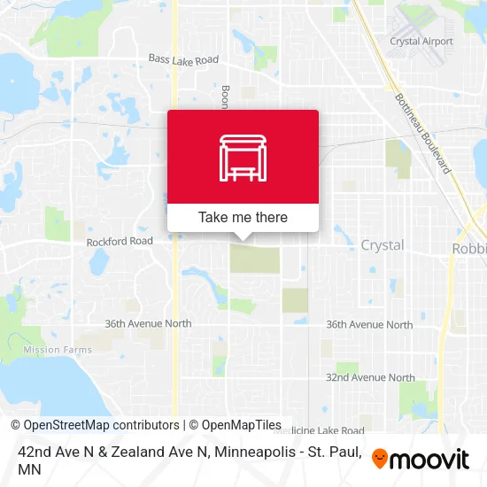 Mapa de 42nd Ave N & Zealand Ave N