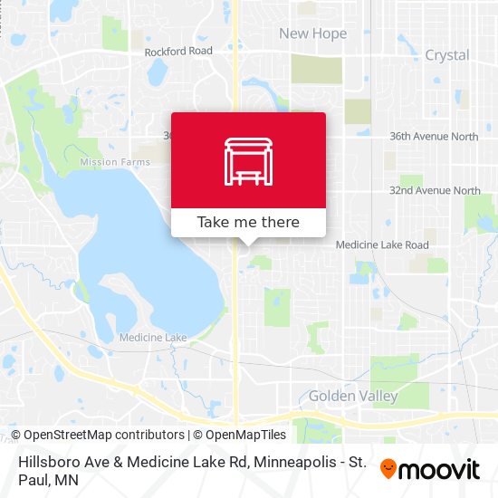 Hillsboro Ave & Medicine Lake Rd map