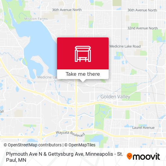 Mapa de Plymouth Ave N & Gettysburg Ave