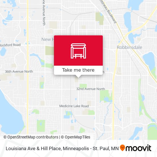 Louisiana Ave & Hill Place map