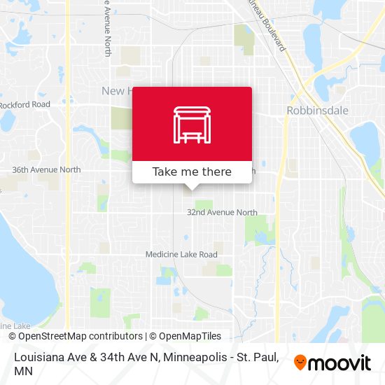 Louisiana Ave & 34th Ave N map