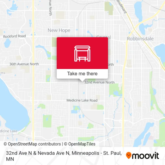 32nd Ave N & Nevada Ave N map