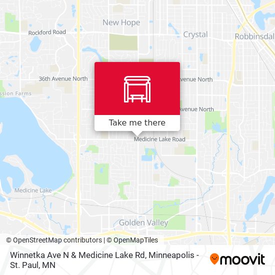 Winnetka Ave N & Medicine Lake Rd map