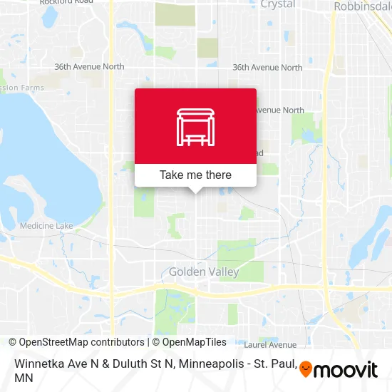 Mapa de Winnetka Ave N & Duluth St N
