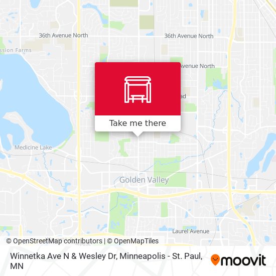 Winnetka Ave N & Wesley Dr map