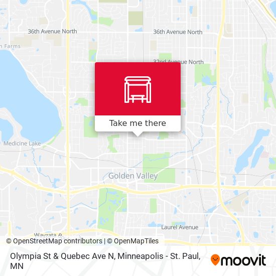 Olympia St & Quebec Ave N map