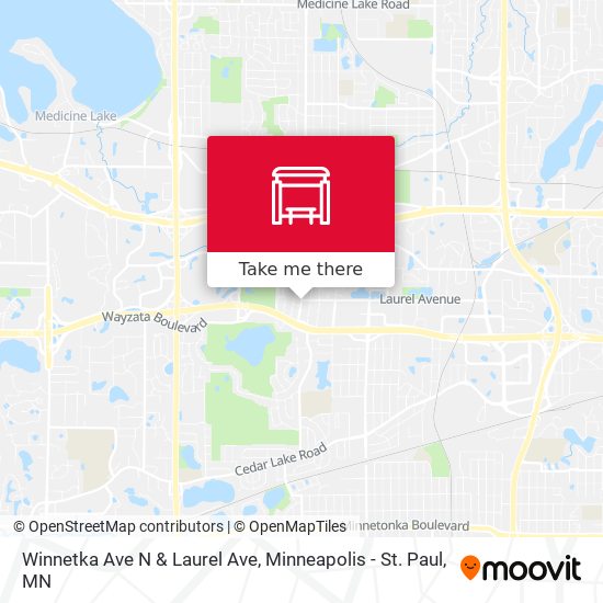 Mapa de Winnetka Ave N & Laurel Ave