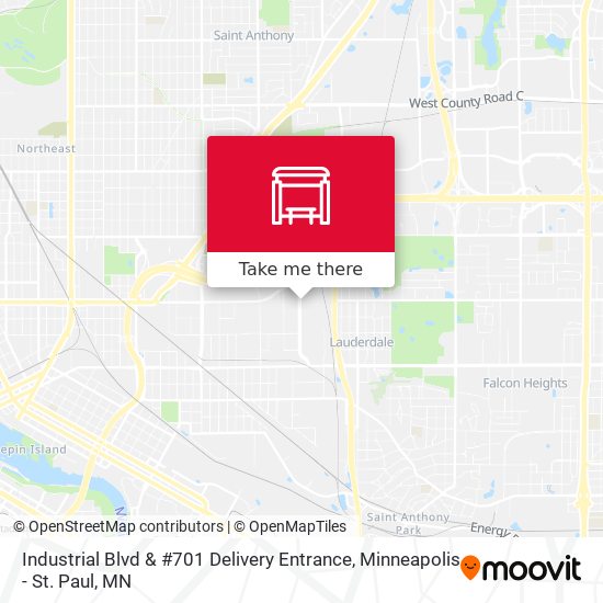 Mapa de Industrial Blvd & #701 Delivery Entrance